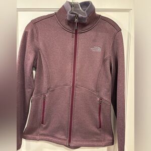 The North Face Zip Front Jacket Agave Purple Womens Size Small Hardface Fleece